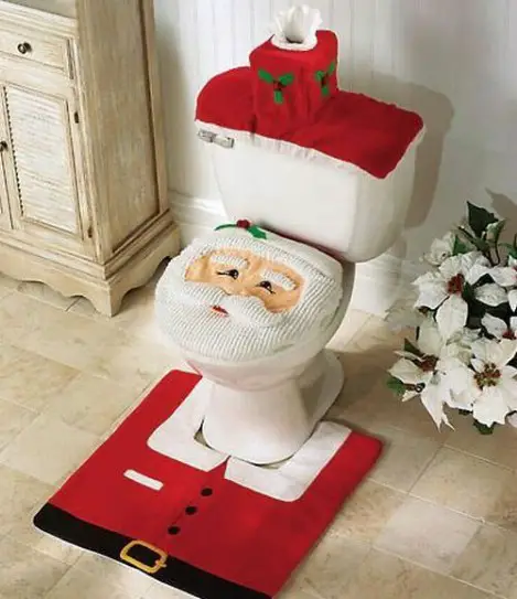 Cute Christmas Toilet