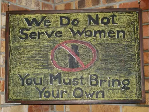 We Don't Serve Women