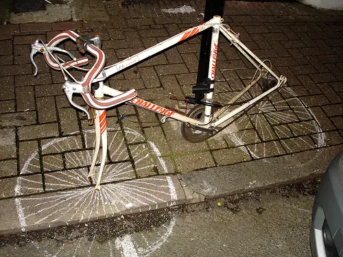 Bicycle Chalk Art