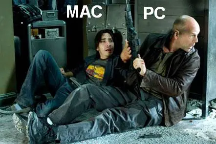 Mac And PC Firefight