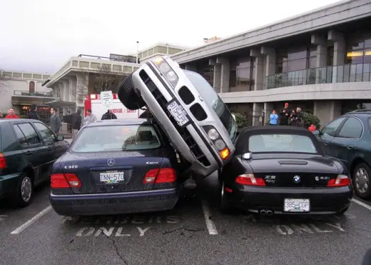BMW Parking Accident