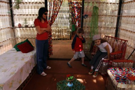 Eco-House Made of Plastic Bottles