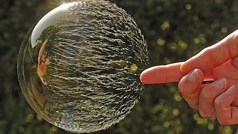 Bubble Breaks Slow Motion