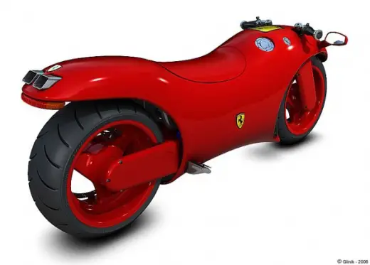 Red Motorcycle from Ferrari