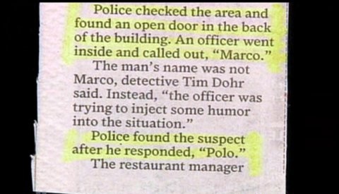 Marco Polo- Funny Article