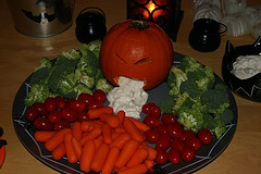 Halloween Veggie Platters