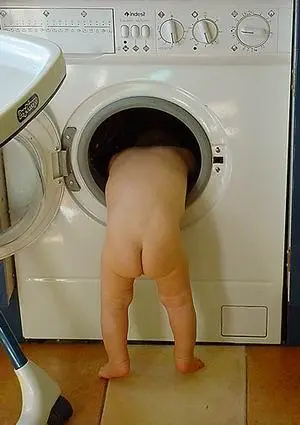 Naked Baby Laundry