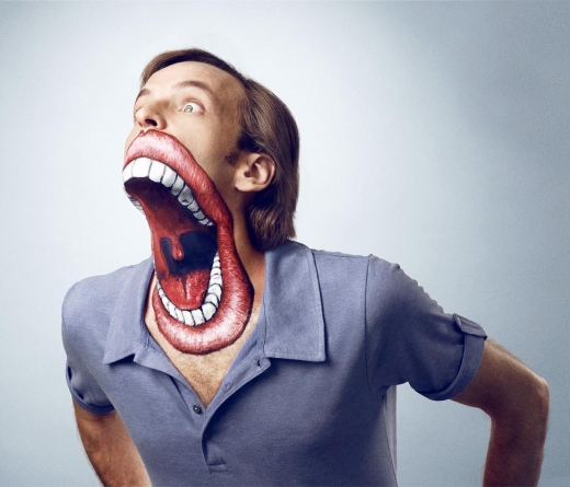 Giant Mouth Body Art