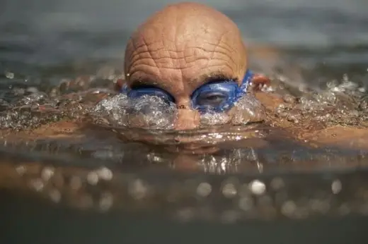 Bald Swimmer