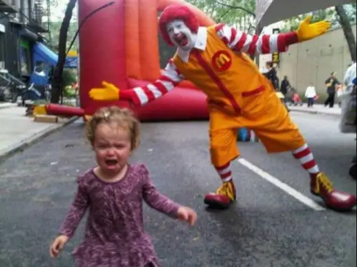 Ronald Scared A Kid