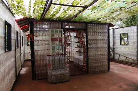 Eco-House Made of Plastic Bottles