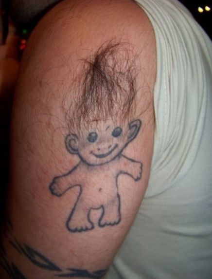 Hairy Troll Tattoo