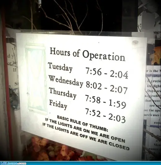 Hours of Operation