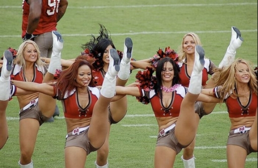 High Kicking Cheerleaders