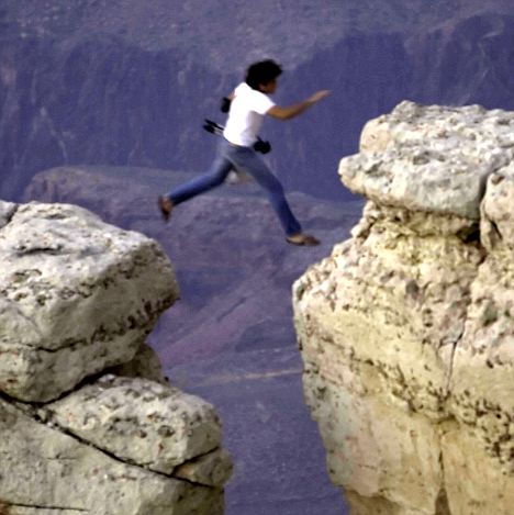 Insane Canyon Leap