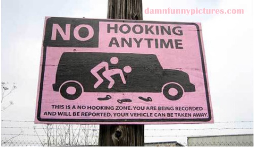 No Hooking Zone