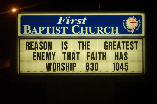 Baptists Vs Reason