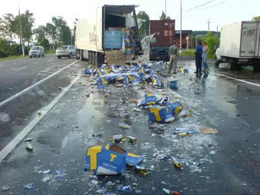 Beer Truck Crash