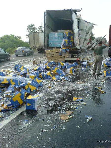 Beer Truck Crash