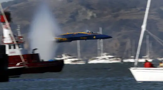 Blue Angels Skim Water