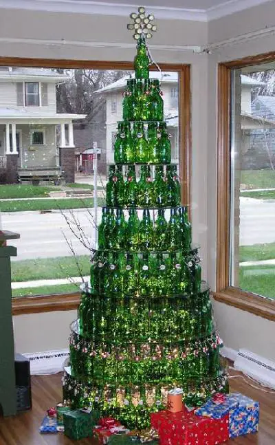 Bottle Christmas Trees