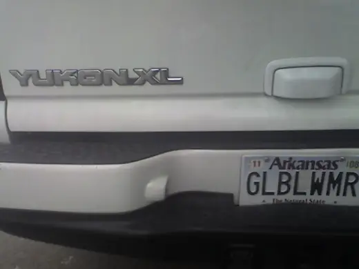 Global Warmer License Plate