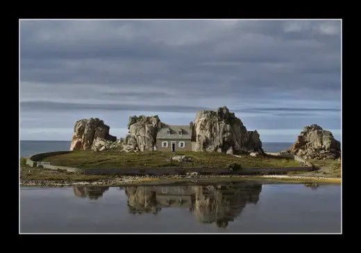 House Between Rocks