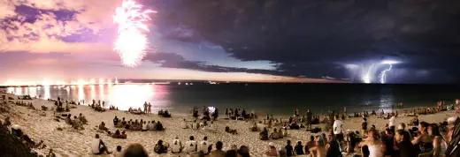 Lightning And Fireworks