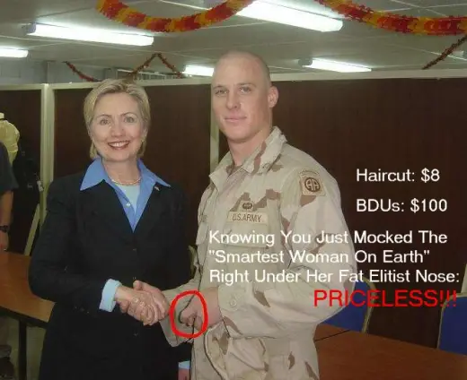 Soldier Owns Hillary