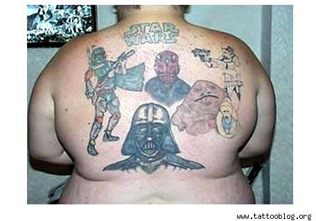 Star Wars Back Tattoo