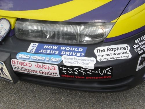 Anti Jesus Car