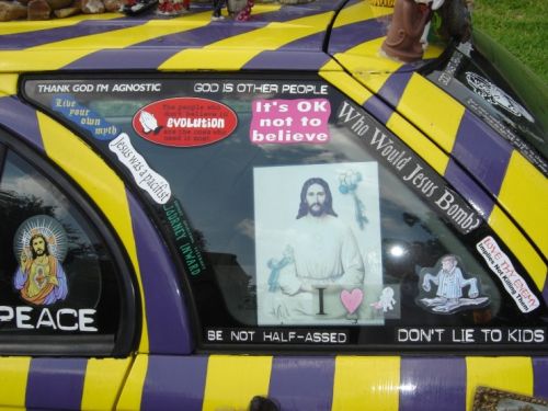 Anti Jesus Car