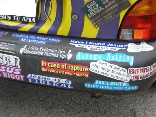 Anti Jesus Car