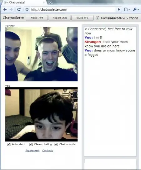 Chatroulette 5 Year Old