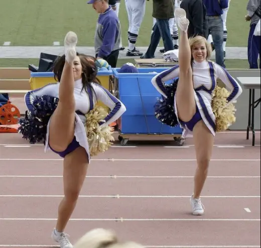High Kicking Cheerleaders