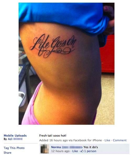 Facebook Spelling FAIL!