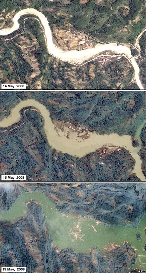 Earthquake Lake Forms