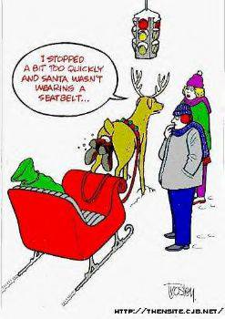 Santa Forgot His Seat Belt
