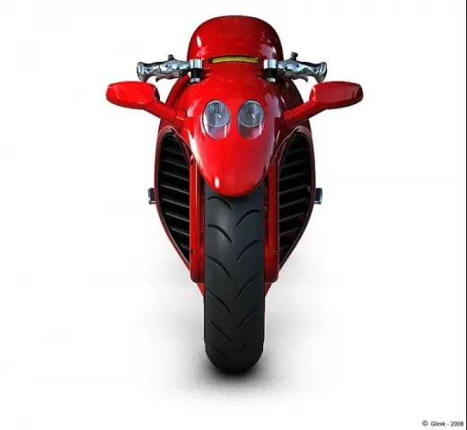 Red Motorcycle from Ferrari