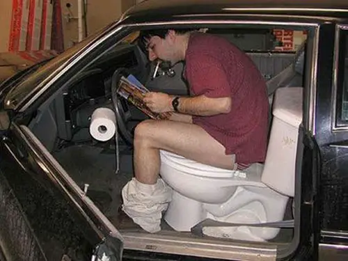 Toilet In The Car