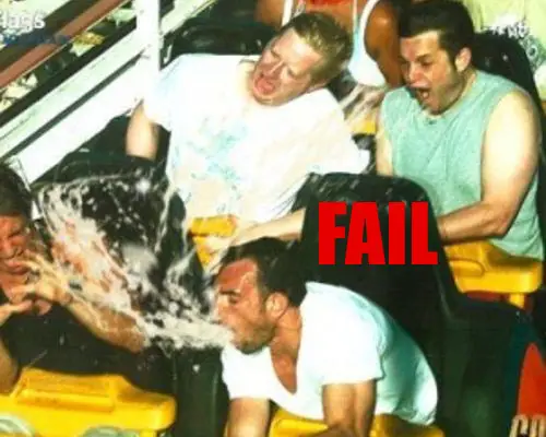 Roller Coaster Fail