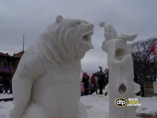 Ice Sculptures From The Olympics