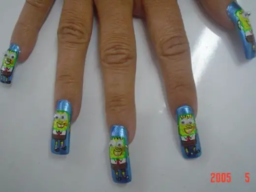 Crazy Finger Nail Art