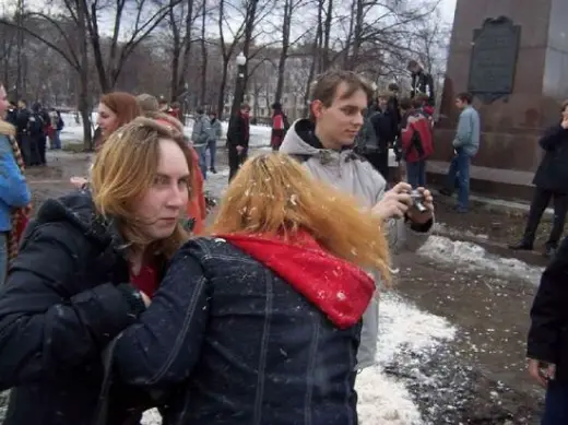 Pillow Fight Flash Mob