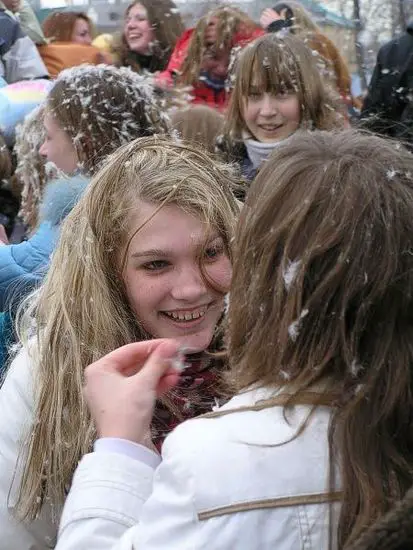 Pillow Fight Flash Mob