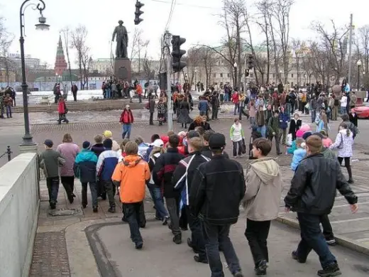 Pillow Fight Flash Mob