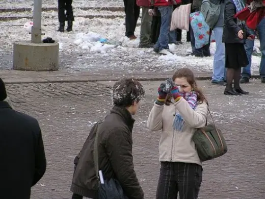 Pillow Fight Flash Mob