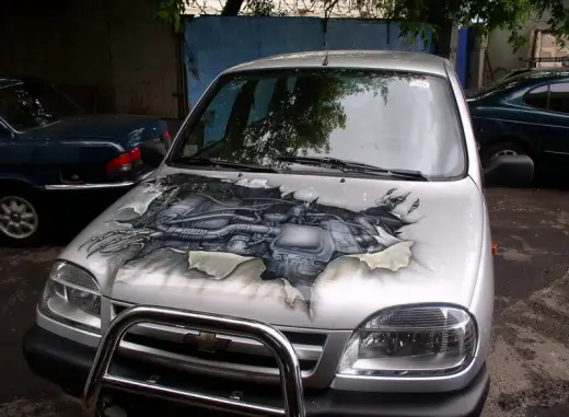 Russian Painted Car