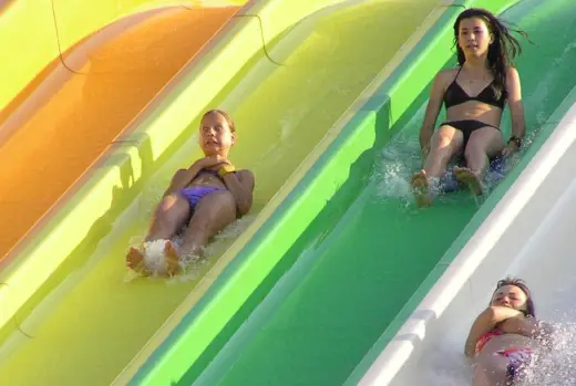 Scared Water Slide Girl