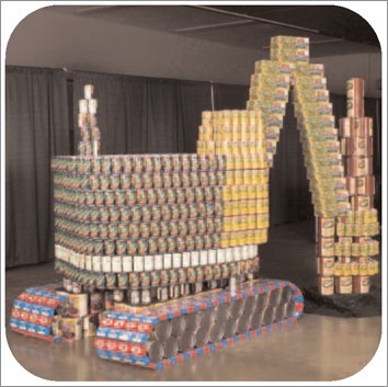 Stacked Cans